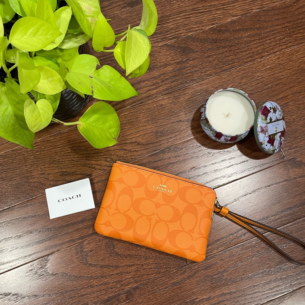 COACH zip wristlet